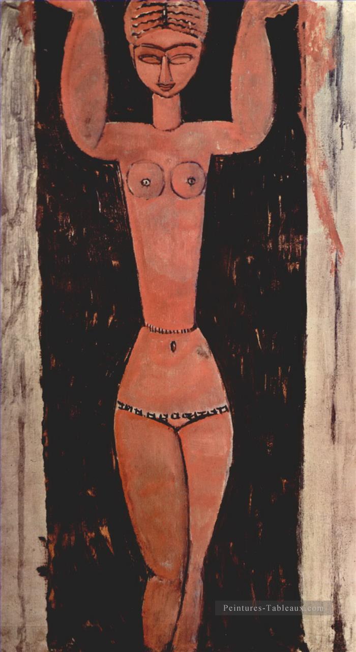 debout cariatide 1913 Amedeo Modigliani Peintures à l'huile